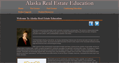 Desktop Screenshot of alaskarealestateeducation.com