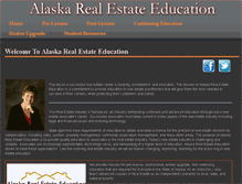 Tablet Screenshot of alaskarealestateeducation.com